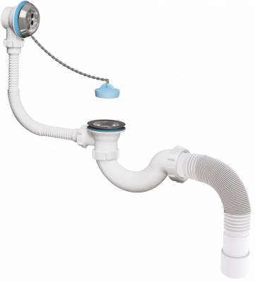 Обвязка на ванну 1 1/2*40*40*50 с вып и переливом с переход. трубой V155 Акватер