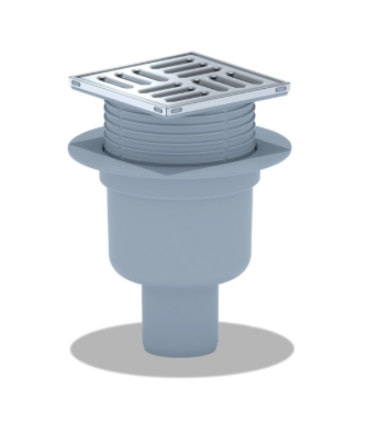 50 трап с вертик. спуском, рег решетка 100х100 нерж АНИ пласт TA5702