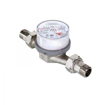 Водосчетчик унив., квартирный,с импульсным выходом, до+90С, 1,5м3, 1/2" 80 мм (NEW)