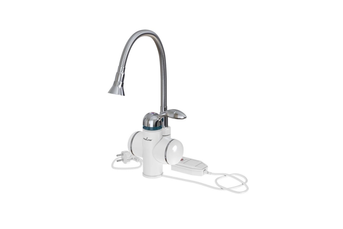 ПРОТОЧНЫЙ ВОДОНАГРЕВАТЕЛЬ WH-002 (3,3 КВТ, УЗО, КУХНЯ, ГИБКИЙ ИЗЛИВ) MIXLINE