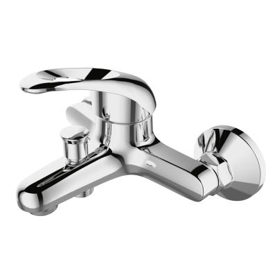 Смес. DEVIDA серия ENZO ванна, с литым корпусом-изливом и кнопочным дивертором DVL0324-04