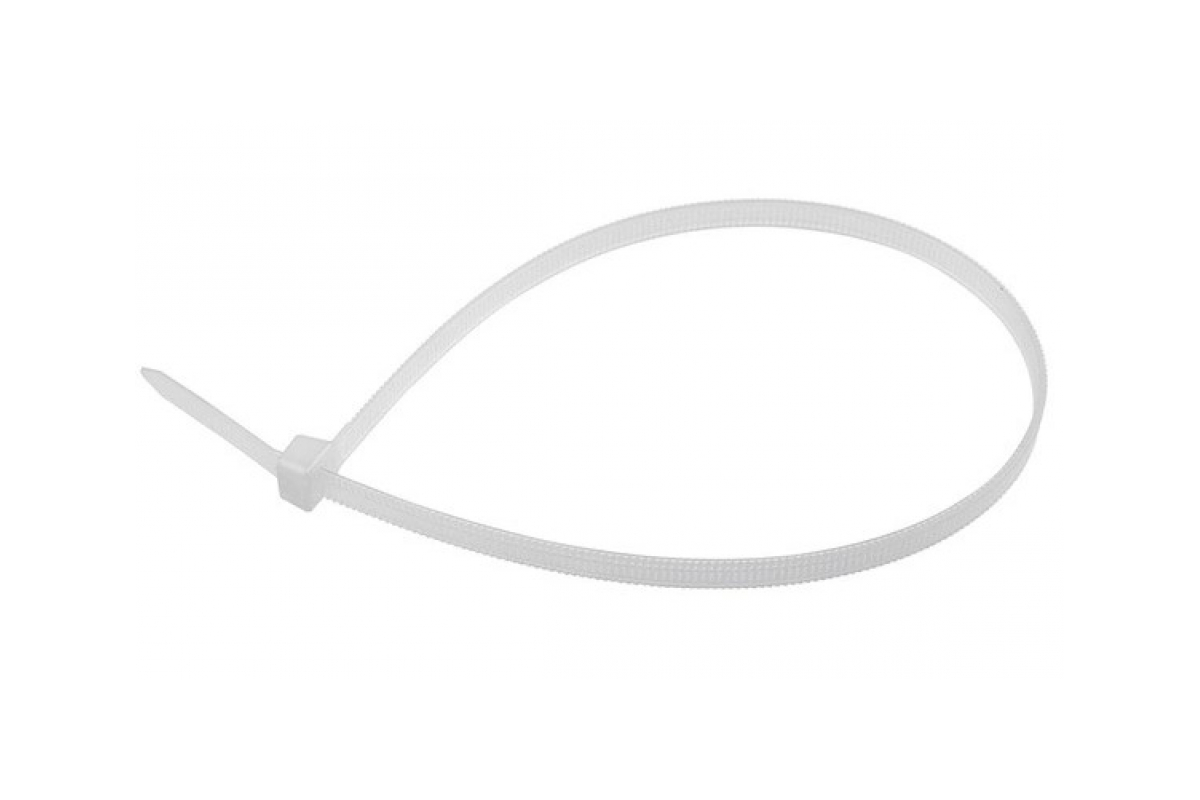 Хомут нейлон 4,8*450 (100 шт), белый, REXANT