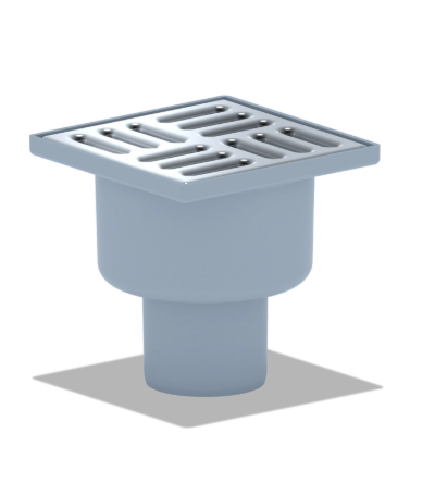 50 ТРАП С ВЕРТИК. СПУСКОМ,Н/РЕГ РЕШЕТКА 100Х100 НЕРЖ АНИ ПЛАСТ TA5202