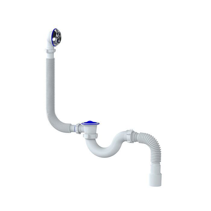 Обвязка на ванну 1 1/2*40 с пласт. вып. и переливом с гофрой 40*40/50 S32P UNICORN