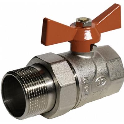 Кран шаровой 3/4'' вн-нр с полусгоном бабочка VALFEX