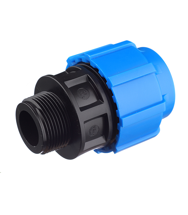 Муфта переход. ПЭ с нар.труб.рез. 32х3/4