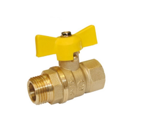 Кран газ шаровой 1/2'' вн/нар бабочка Галлоп