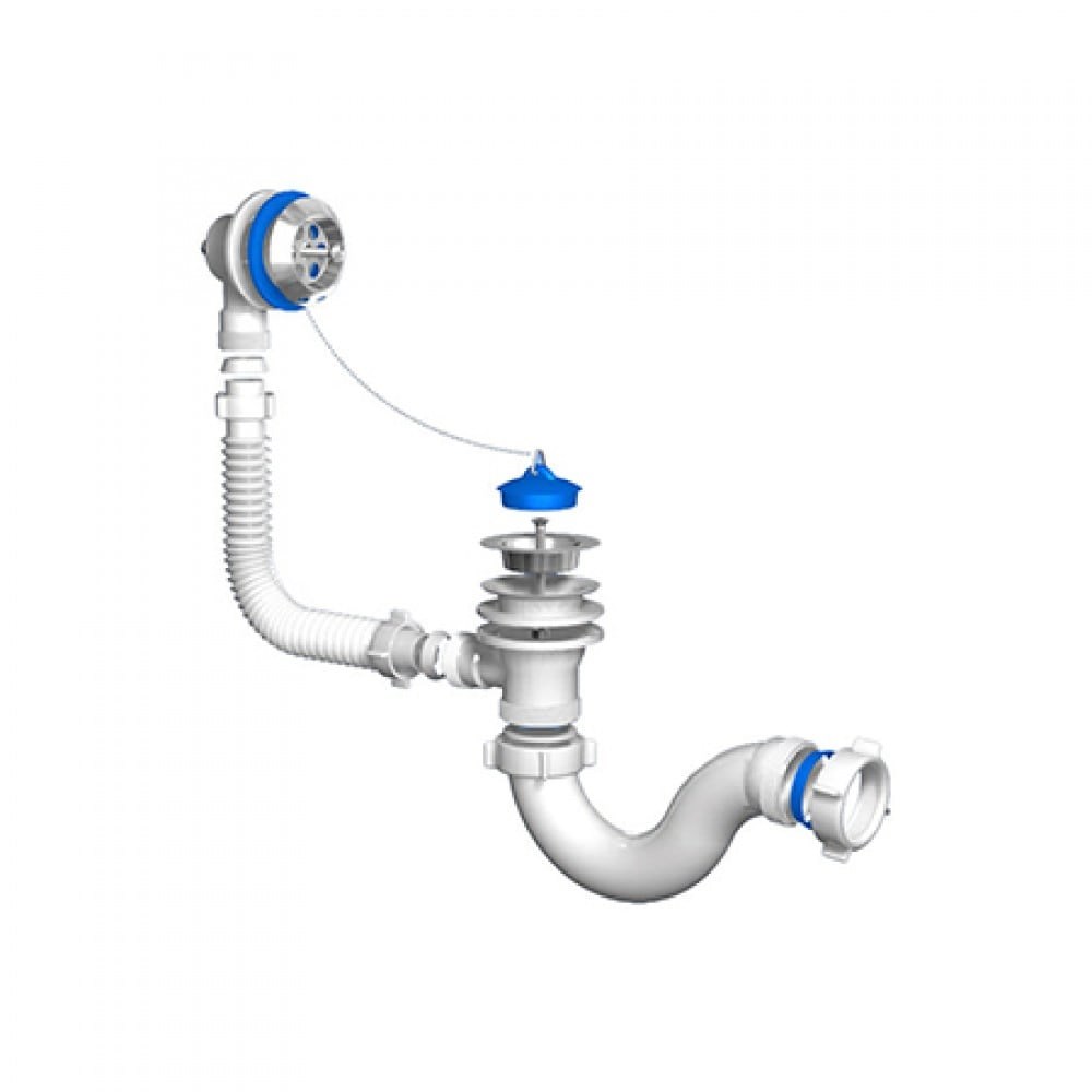 Обвязка на ванну 1 1/2*40 с вып.и переливом ANI E150 АНИ пласт 