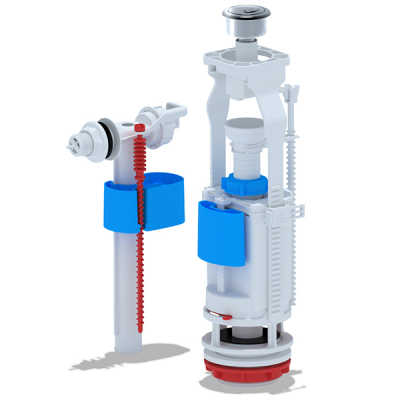 Арматура к смыв. бачку Кноп.АНИпласт бел БОК/подв. WC6050 АНИ пласт