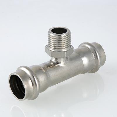 Тройник с нар.р. нерж. сталь 35х1"