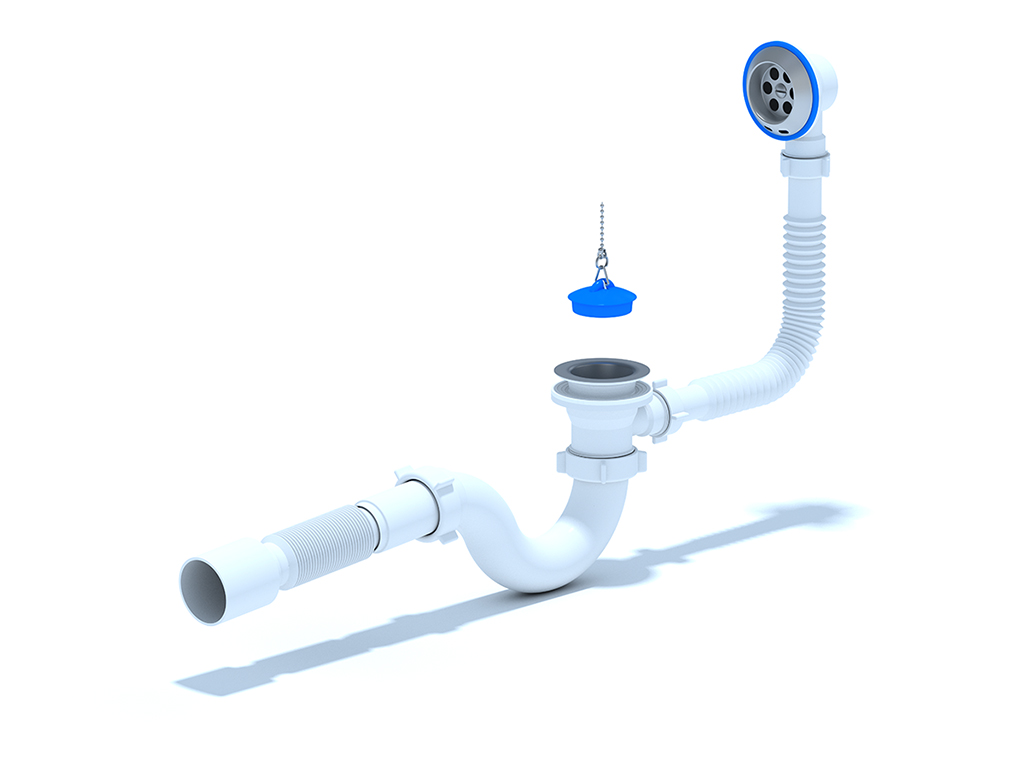 Обвязка на ванну 1 1/2*40 с вып и переливом  с гофрой   Ani Е155 АНИ пласт